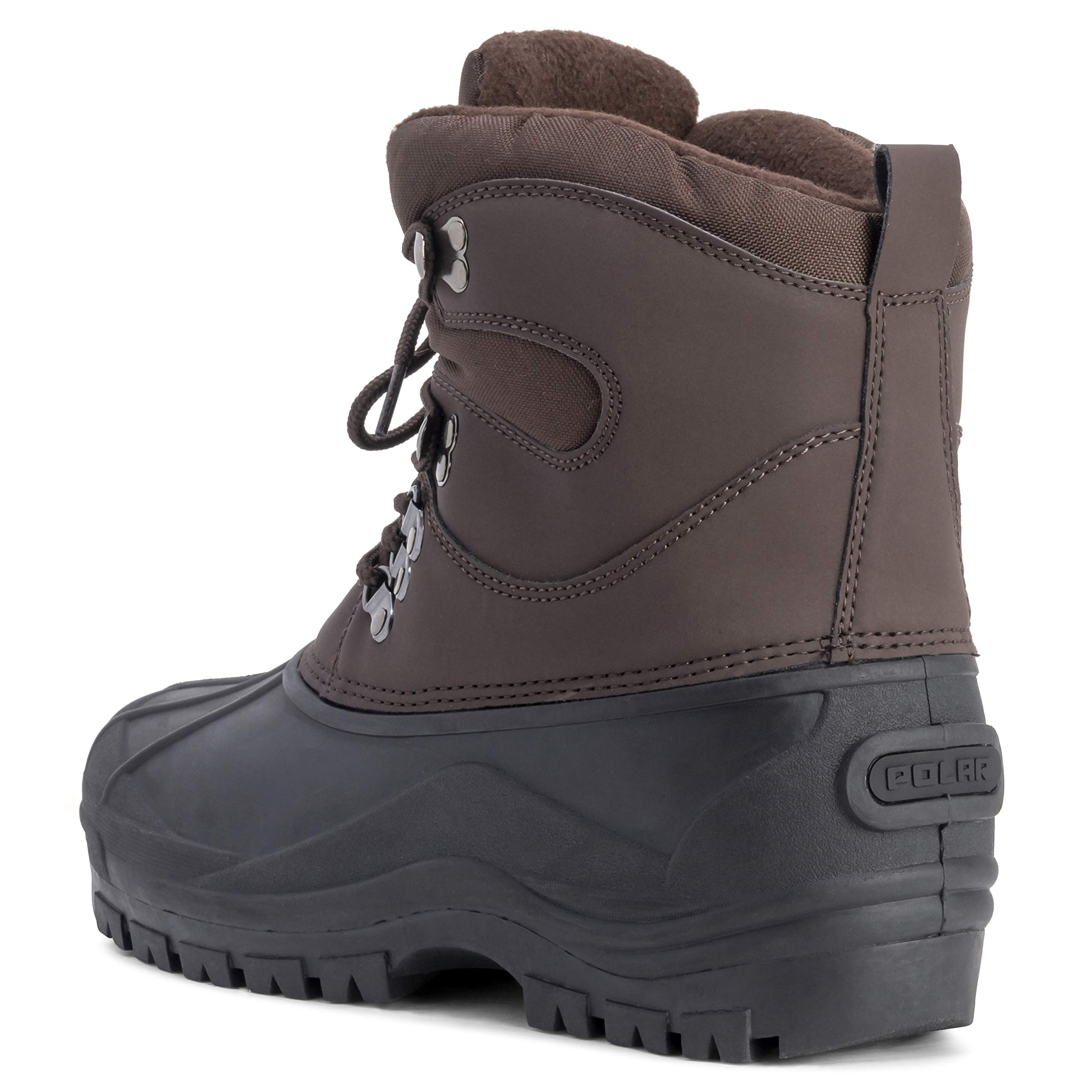 POLAR Mens Snow Waterproof Duck Hiking Bean Hiker Walking Short Ankle Boots - Image 5