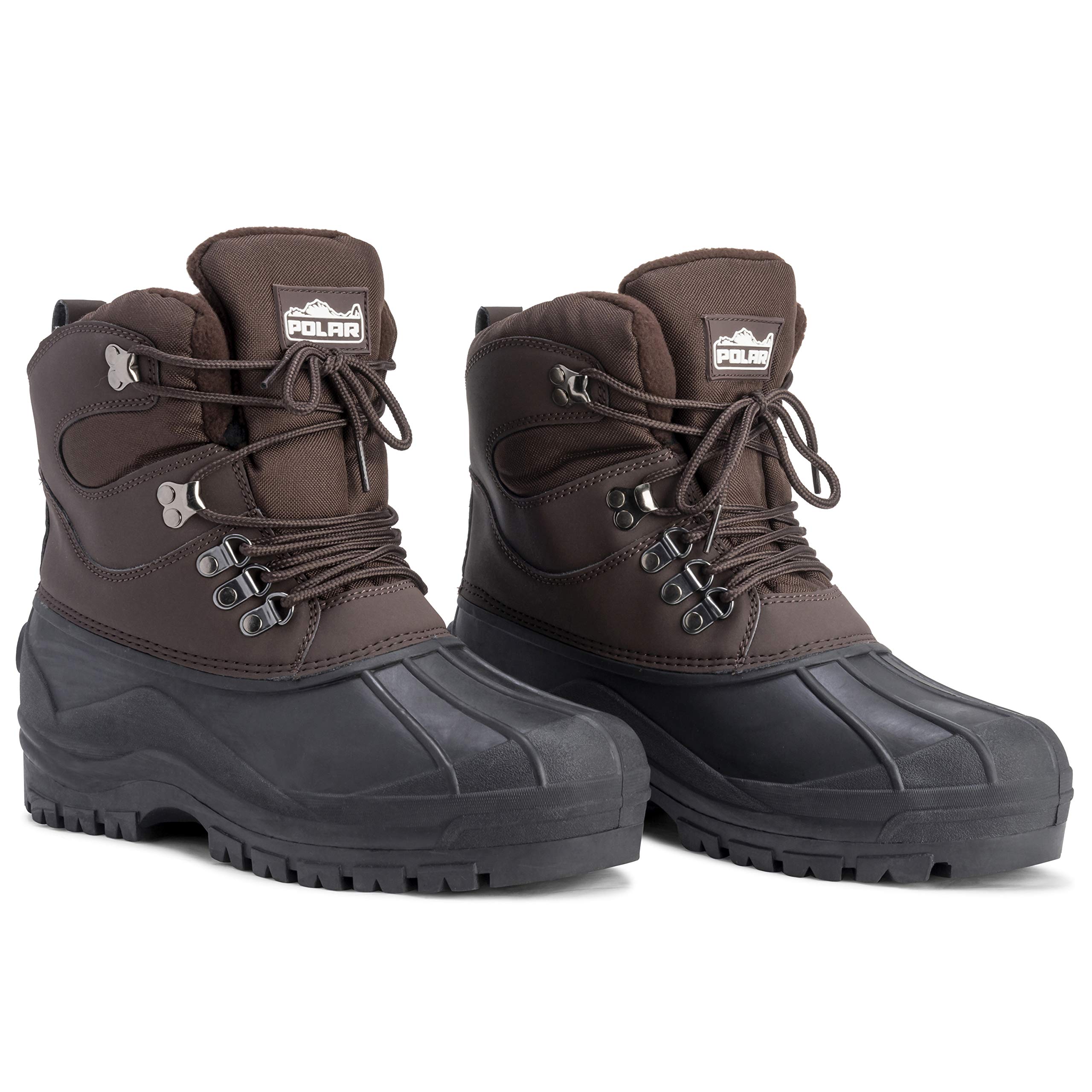 POLAR Mens Snow Waterproof Duck Hiking Bean Hiker Walking Short Ankle Boots - Image 7