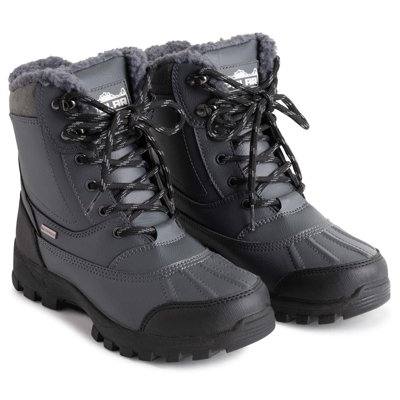 POLAR Mens Thinsulate Fully Lined Waterproof Deep Tread Durable Rubber Shell Thermal Winter Rain Snow Boots - Image 6