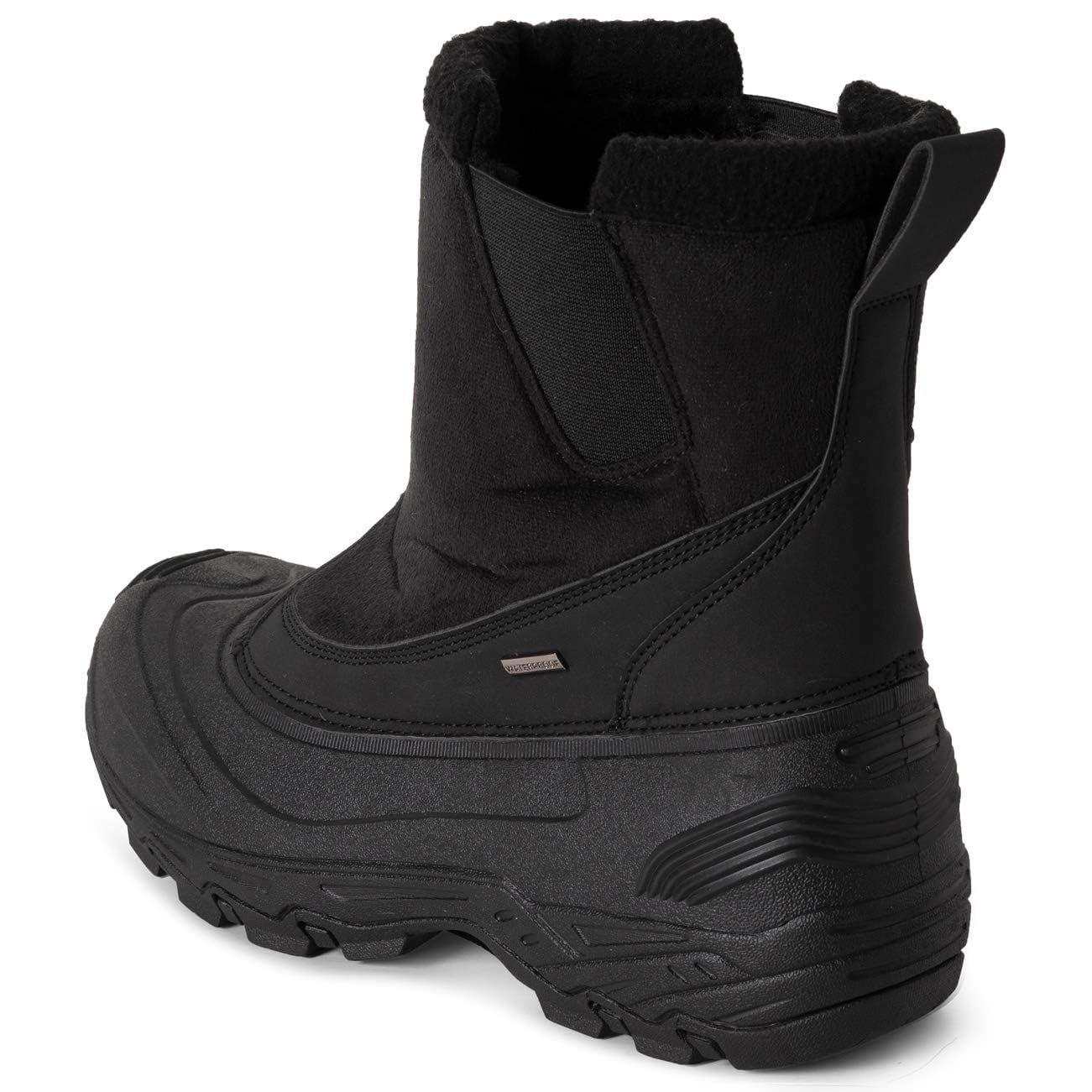 POLAR Mens Waterproof Outsole Deep Tread Fully Faux Fur Lined Winter Durable Snow Boots - Image 5