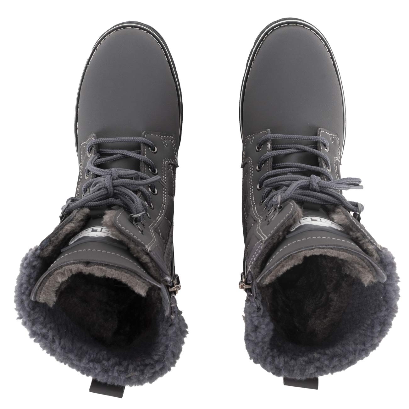 POLAR Womens Memory Foam Outside Pocket Inside Zip Thermal Waterproof Deep Tread Rubber Sole Snow Boots - Image 6