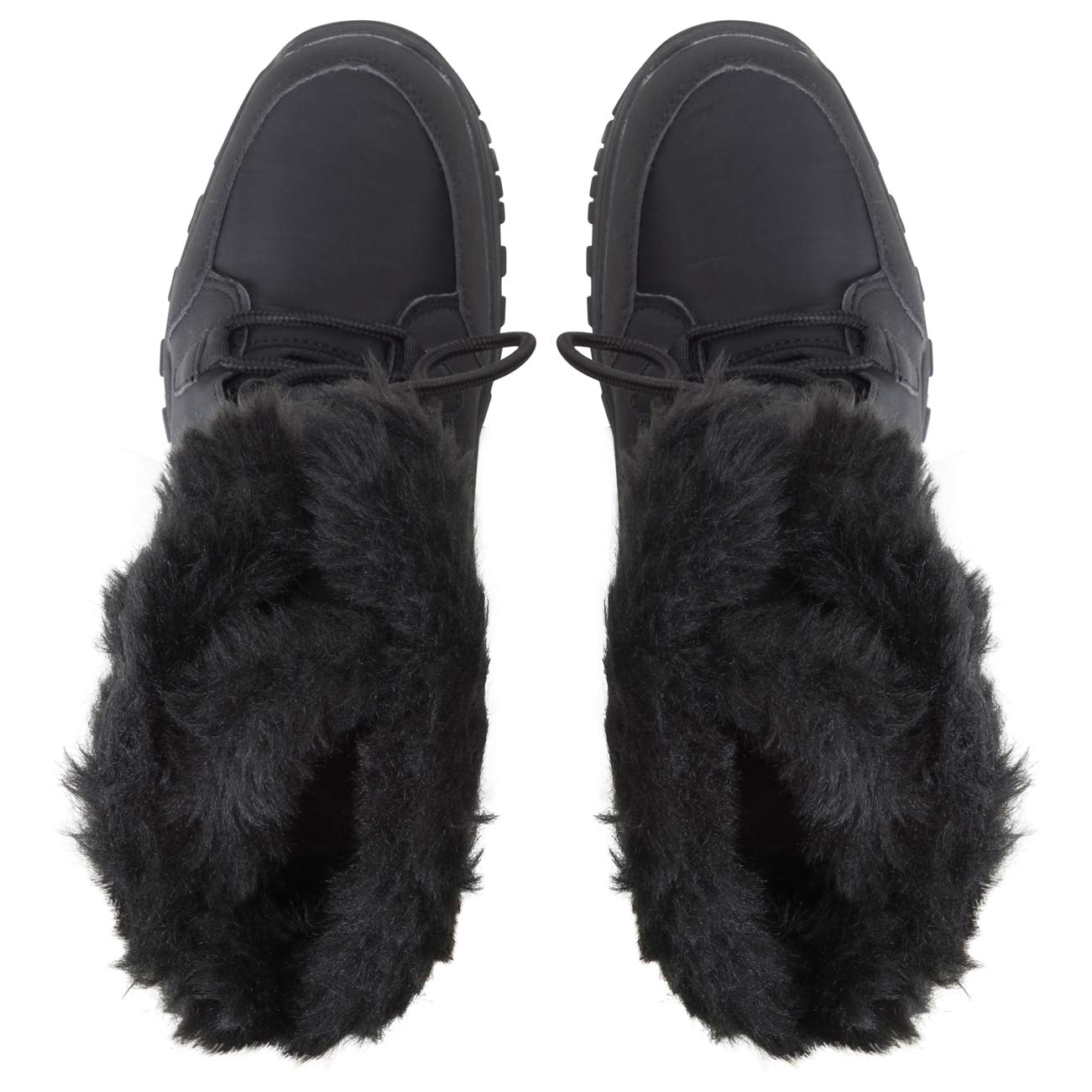 POLAR Womens Quilted Faux Fur Cuff Winter Duck Rubber Sole Durable Snow Rain Outdoor Boots - Image 8