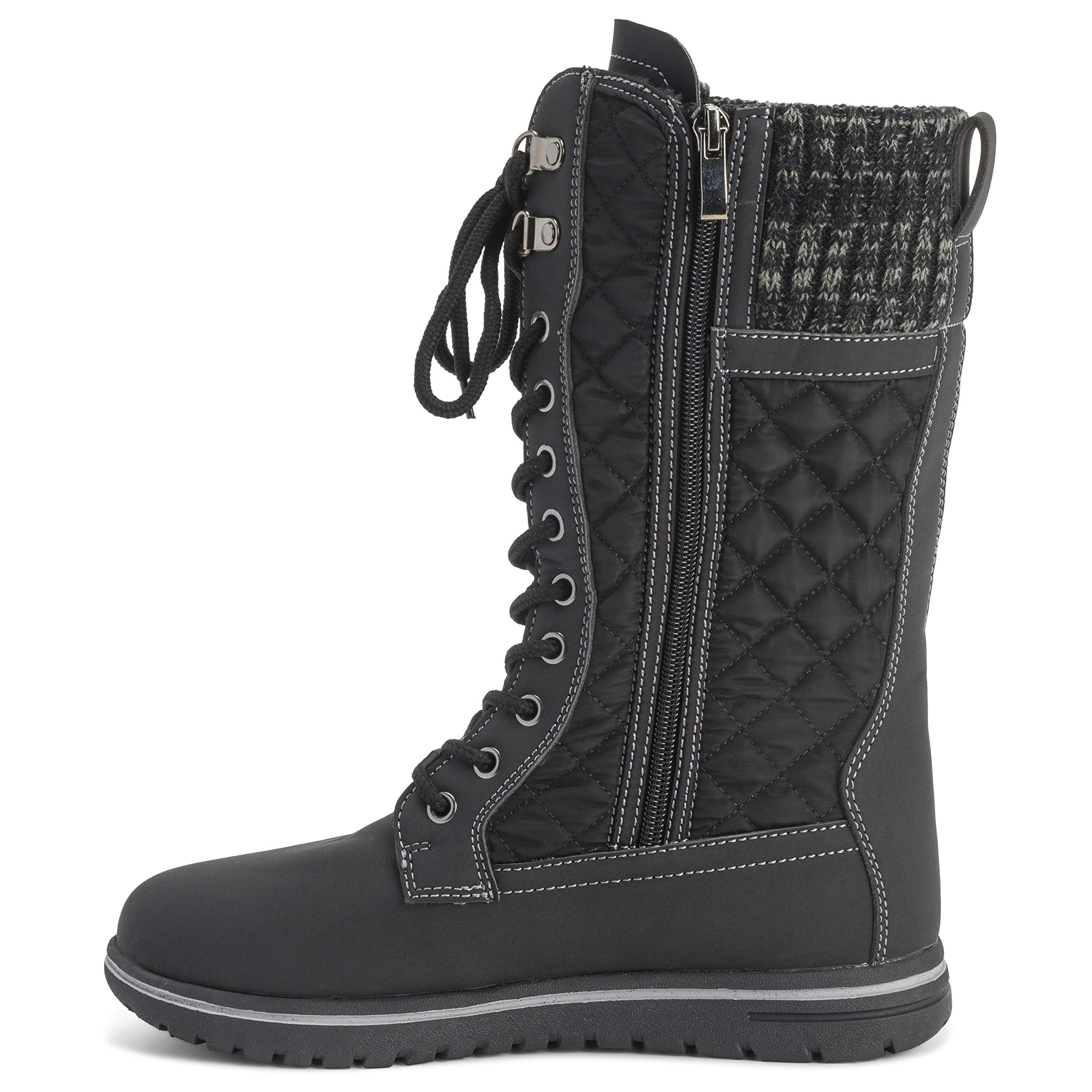 POLAR Womens Rain Thermal Warm Snow Winter Knee High Waterproof Boots - Image 3