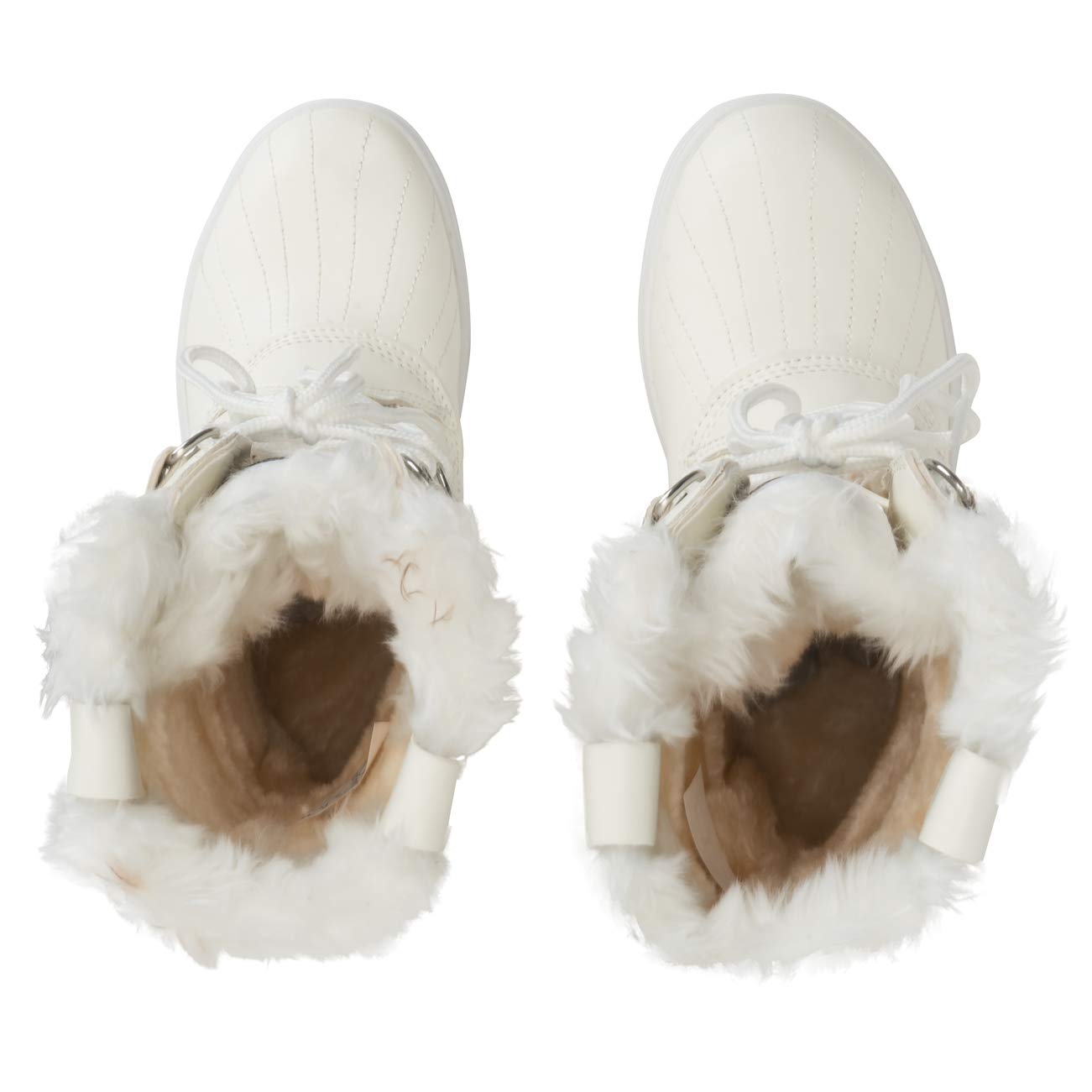 POLAR Womens Snow Boot Nylon Tall Winter Fur Lined Snow Warm Waterproof Rain Boot - Image 4