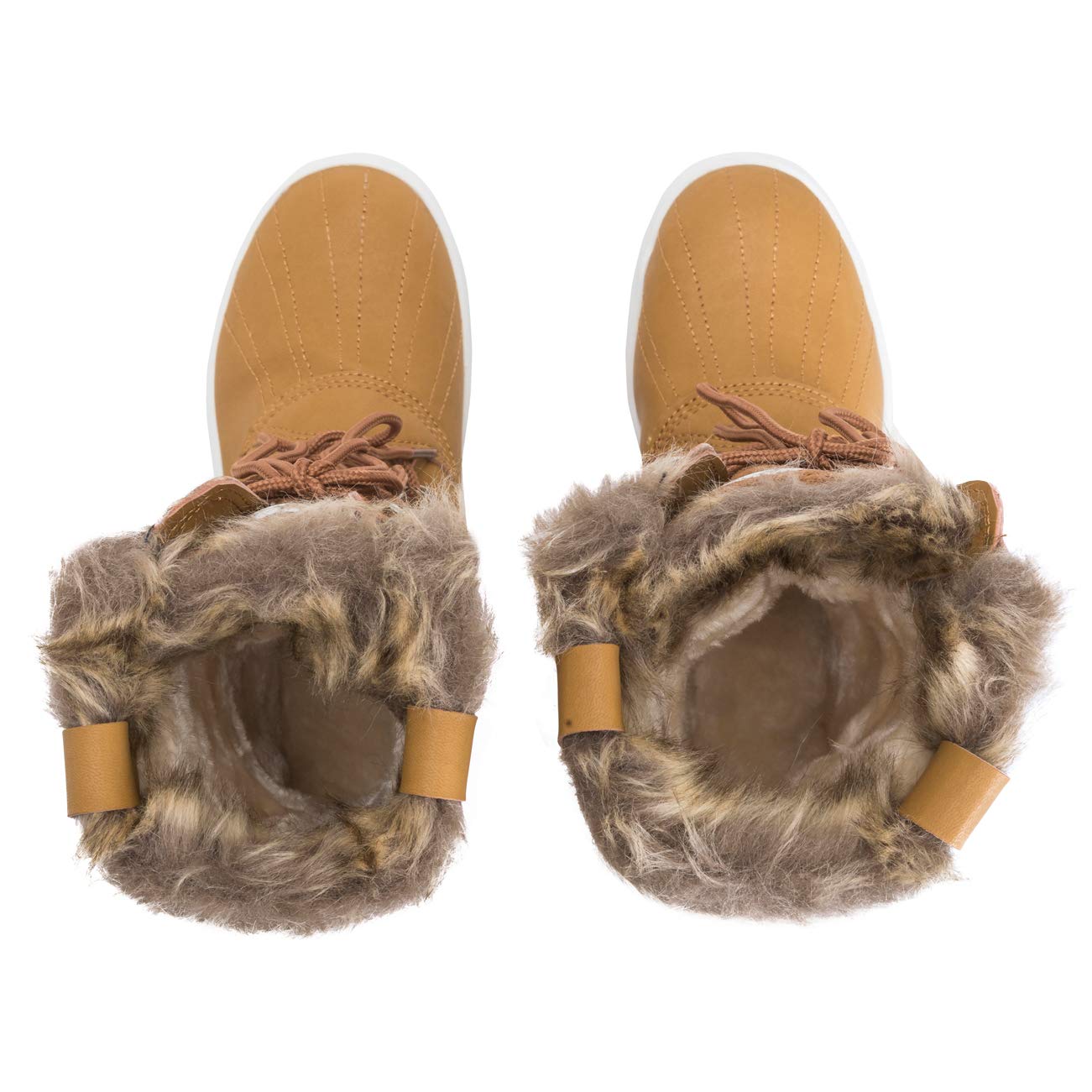 POLAR Womens Snow Boot Nylon Tall Winter Fur Lined Snow Warm Waterproof Rain Boot - Image 8