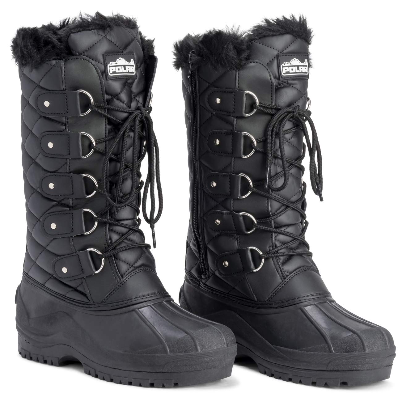 POLAR Womens Waterproof Tactical Mountain Walking Snow Knee Boots - Image 7